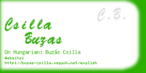 csilla buzas business card